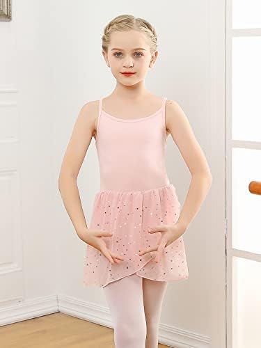 Vieille/Танцово Трика за Малки момичета, Балетное Трика с Отворен гръб за Момичета, Танцово Рокля на Бретелях
