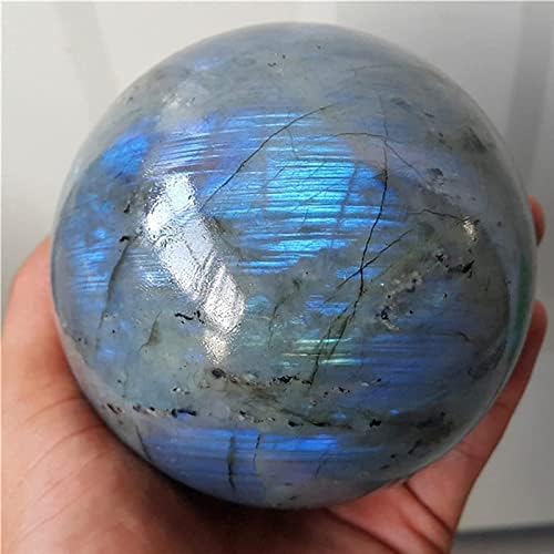 AOOF Кварцевая Кристален Сфера от Естествен калцит, топка от labradorite, Украса от Лунен Камък, Лечебен