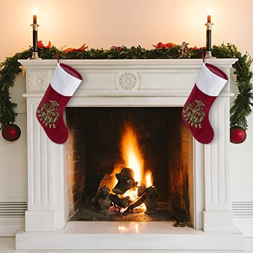 Снежна Човек е НЛО, Коледни Чорапи, Коледни Чорапи Чанта Къща Семеен Коледен Декор