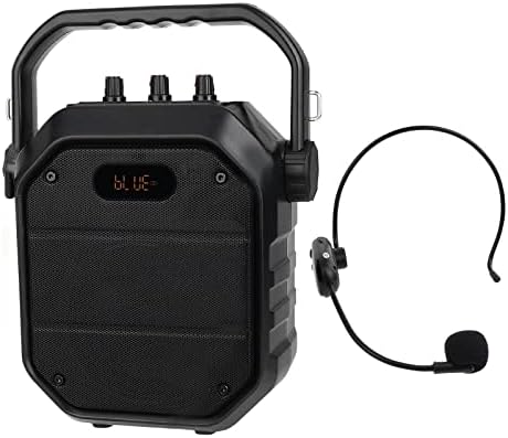 Retekess TC102 Безжичен Усилвател на глас, Bluetooth, Преносим Безжичен микрофон за акустична система, Поддържа 2 Безжични
