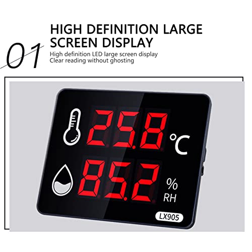 Термометър за стая-40-80℃ е 0-99% Относителна влажност на въздуха следи температурата с Голям Цифров дисплей