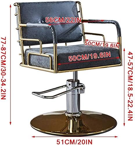 LXYYY Салонное стол с възможност за сгъване на облегалката, Коса стол, Хидравлично сверхмощное Въртящо се на 360 градуса