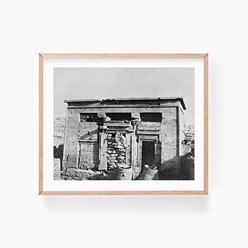 БЕЗКРАЙНИ СНИМКИ Снимка: Тафа, Тафис, Египет, Останки от Малък храм, в Центъра на града, Феликс Тейнард, 1858