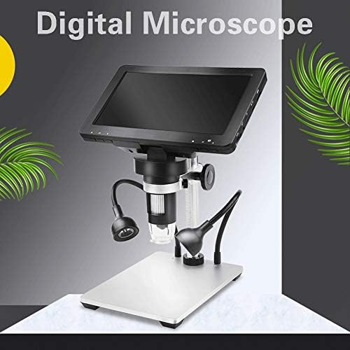 Дигитален микроскоп FAUUCHE JF-Xuan DM9 със 7-инчов Регулируем дисплей, камера 1080p Full HD, USB цифров микроскоп с 8 led