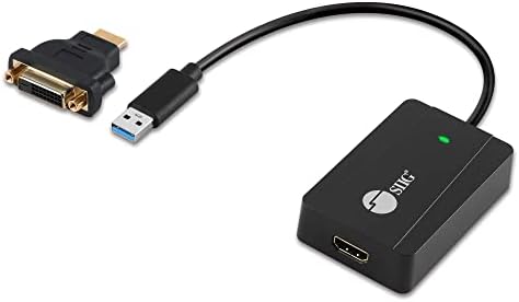 Адаптер SIIG USB-HDMI, чипсет DisplayLink, Видео Конвертор USB 3.0-HDMI 2K 2560x1440 50Hz - за Windows и Mac,
