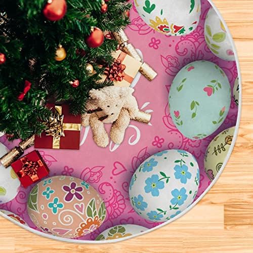 Пола-Дърво за Великденски яйца Kigai 35,4 lnch, Голяма Пола за Коледно Дантела, Подложка за Коледната Елха на Закрито и на