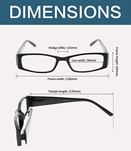 Дизайнерски Очила За четене В Правоъгълна Рамка Readers За Жени