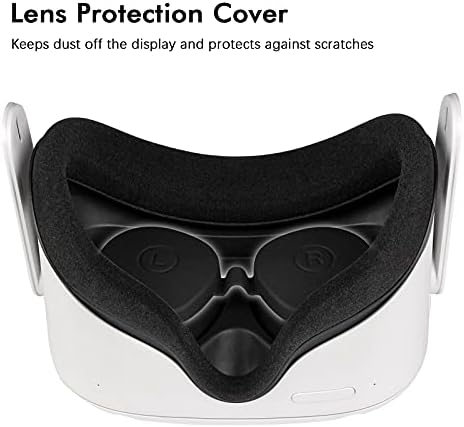 Аксесоари за Oculus/Meta Quest 2 с VR-челюстна панел, капак за сензорния контролер и капачка за обектив, изработени от висококачествен