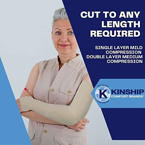Тръбна Поддържащи Еластични бинтове KinGrip от Kinship Comfort Brands Тръбен превръзка Предпазва Крехката кожата,