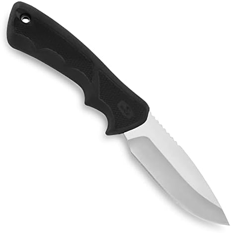 Ножове за рязане на 685 Large BuckLite Max II Голям Нож с фиксирано острие, нож от неръждаема стомана 420HC 4 , гумена дръжка