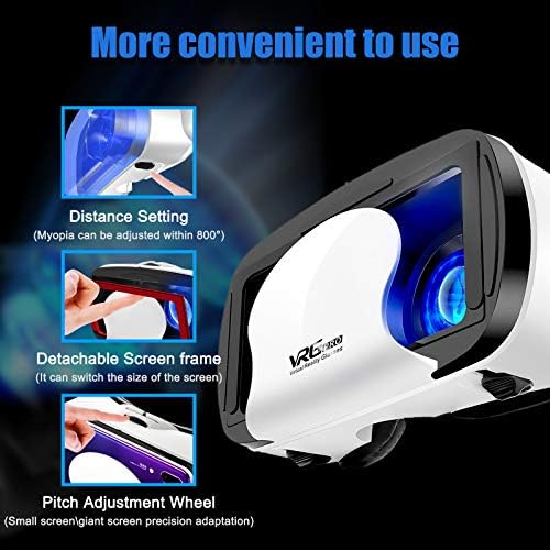 Слушалки виртуална реалност с Регулируем Контролер на 3D VR Очила Слушалки Виртуална Реалност HD Blu-ray Eye Protected Подкрепа