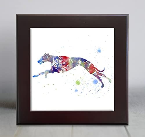 Декоративни плочки Greyhound с абстрактна акварел (6 X 6 в рамка)