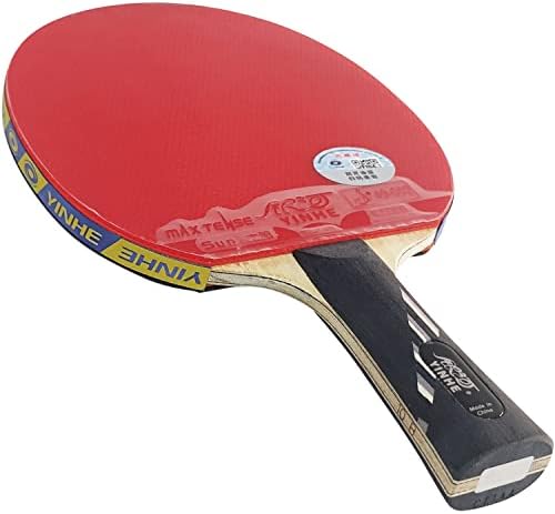 Yinhe 10 Star Ping Pong Paddle - 7-Слойная Обидна Ракета за Тенис на маса с Оригинална Чанта-калъф