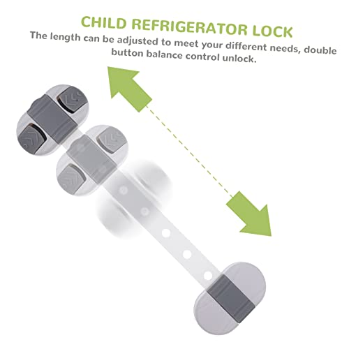 SOLUSTRE 2 елемента Заключване за Сигурност на детето Брави, Хладилник за децата Детски Ключалки за Сигурност чекмедже