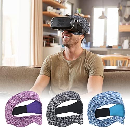 3ШТ Калъф за маска за очи VR, Pletpet Обновена Регулируема Дишаща превръзка от неопрен за пот VR за тренировки