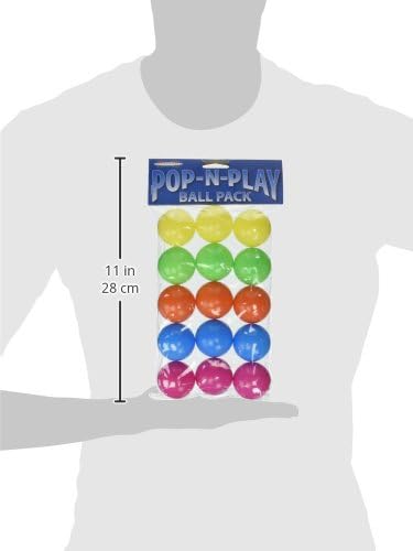 (2) Топката Marshall Pet Products Pop-N-Play Ball - Във всяка опаковка от 15 топки