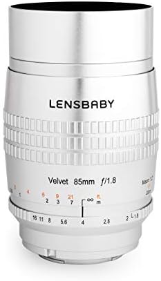 Lensbaby Velvet 85 за Pentax K (сребрист)