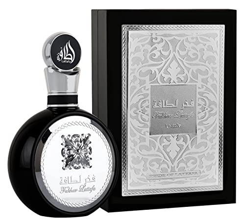 Lattafa Perfumes Fakhar Men EDP - Парфюм, вода 100 мл (3,4 oz) Интензивни нотки на лилия, жасмин, орлови нокти, плодови ноти, ванилия и бял мускус | виолетови листа, мъжки индийско орехче