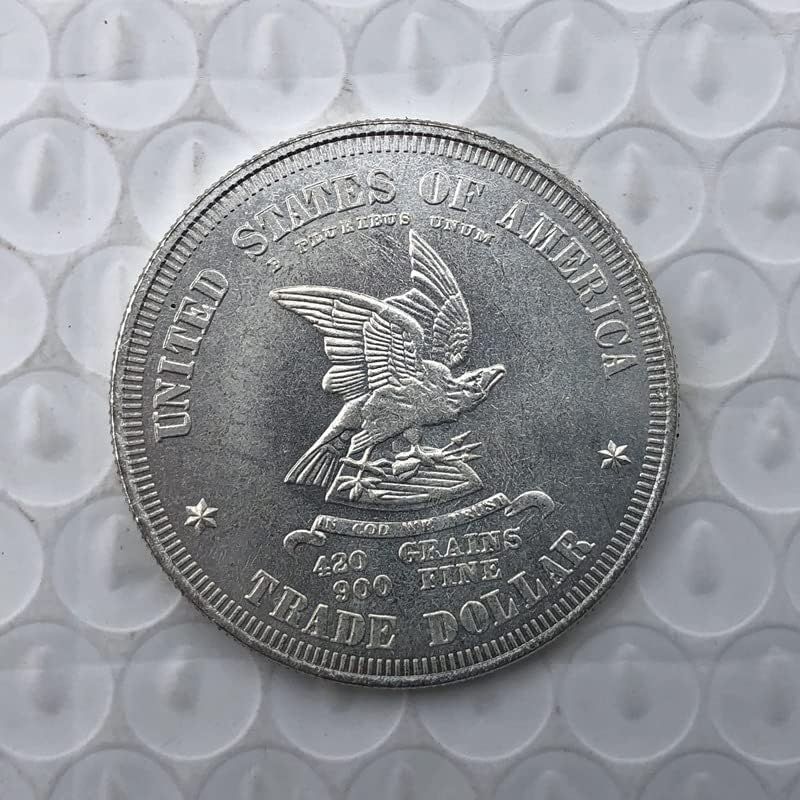 1873 Американски Монети, Месинг Със Сребърно Покритие, Монети Старинни Занаяти Чуждестранни Възпоменателни Монети