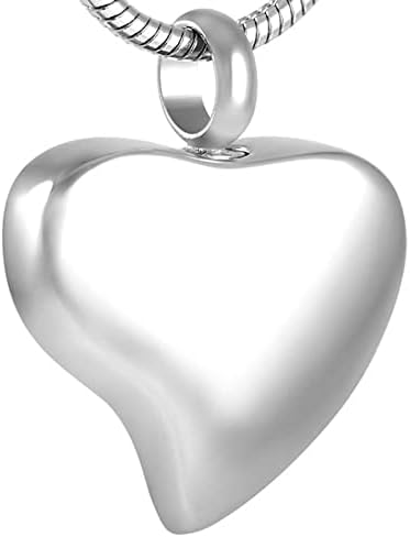 Окачване за Кремация от Неръждаема Стомана DOTUIARG Отпечатъкът Сърце Urn Ash Jewelry за Кремация на Човешкия Пръст