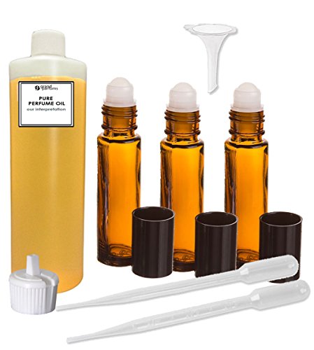 Набор от парфюмерийни масла Grand Parfums - Black Code For Men Type - Нашата интерпретация, с бутылочками на роли и инструменти