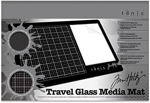 Tonic Studios Tim Holtz Пътен Стъклен Медии-мат 10,25 X15,5, Мулти