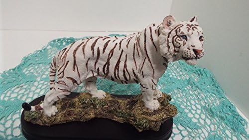 StealStreet SS-G-19718 Бял Тигър са подбрани Фигурка на Животно Украса на Дивата Котка Статуя