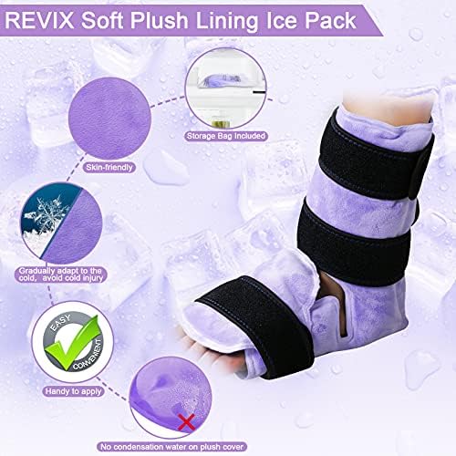 REVIX Приключи с лед за глезените с увреждания за Еднократна употреба, Гелевый студен компрес, за краката, за