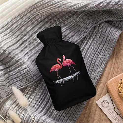 Чанта за топла вода, Бутилки с гореща вода Flamingo Water Ластик със Сладък капак за облекчаване на болезнени усещания