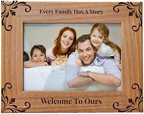 Всяко семейство има история-заповядайте при нас, рамка за снимка от дърво с надпис, Подходящ за Хоризонтални