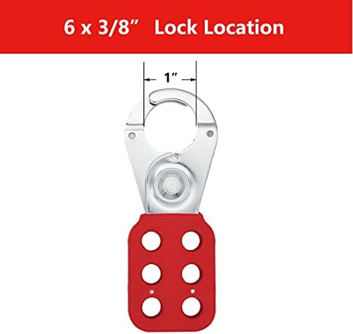 SAWISPHY Lock Out Tag Out Капаче за устройства за Заключване на Панти брави 4 опаковки с диаметър на челюстта 1 инч Лото