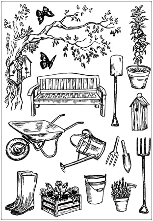 Градински Инструменти Arbuya на Стайни Растения, Дървета Relax Декоративни Прозрачни Печати за Направата на Картички и