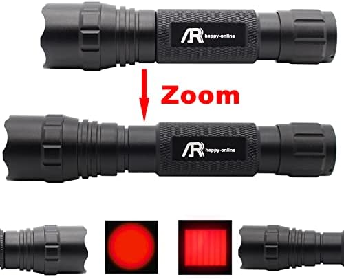 AR happy online 2 набор от led тактически фенери с червена светлина, Однорежимный, Мащабируем, Водоустойчива,
