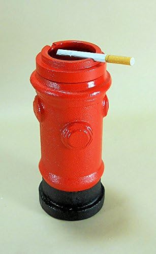 Червена Чугунен Застояла Пепелник за пожарна гидранта височина 7 инча за Бъчви