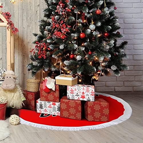 Пола в Коледна елха с Принтом Мопсчетата-Не-Наркотици и Четка за Весели Коледно парти Под Коледна елха