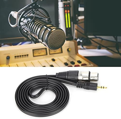 Кабел SALUTUY 3.5 мм от щепсела към XLR-штекеру, Здрав кабел Микрофон с двоен Моно, удобен за улавяне на Кондензаторен