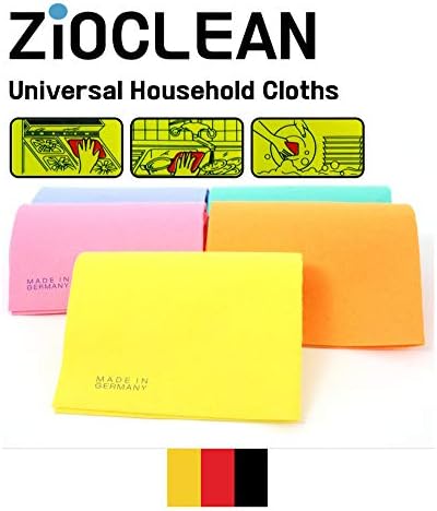 ZIOCLEAN 15 Опаковки Немски Универсални Домакински Цветни хартиени Кърпички За миене на чинии с Размер 15 х