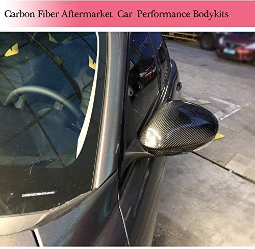 MCARCAR КОМПЛЕКТ Капачки за огледала от Въглеродни влакна, Подходящи за Alfa Romeo Giulia Седан 2015-2020, Допълнителна