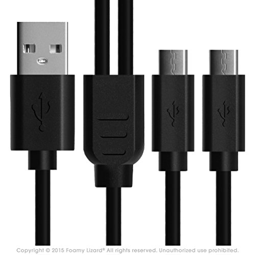 Високоскоростен разъемный кабел за зареждане Micro USB 2.0 с дължина 11,5 метра от Foamy Lizard ® за Playstation 4 Dual Shock,