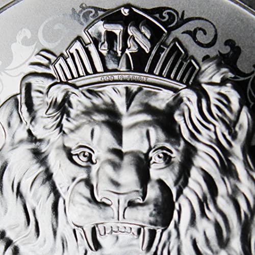Сребърна монета Ревящ лъв Ниуе 2023 година с тегло 1 унция на Новозеландския монетен двор, Брилянт, без да се прибягва,