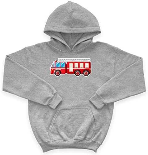 Детска hoody с качулка от порести руно Fire Truck - Сладко Детска hoody с качулка - Графична hoody за деца