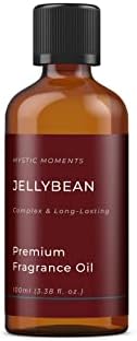 Mystic Moments | Ароматно масло Jellybean - 100 мл - идеален за сапуни, Свещи, Бомбочек за вана, Масло Горелки, Обектите
