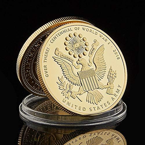 1918-2018 Юбилейна Златна Монета Liberty USA Challenge, Посветена на Стогодишнината на САЩ, са подбрани