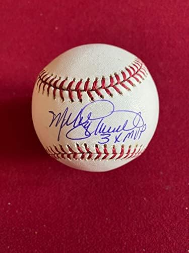 Майк Шмид, с автограф (MLB) Официален бейзболен 3X MVP Ins. (Редки) - Бейзболни топки с автографи