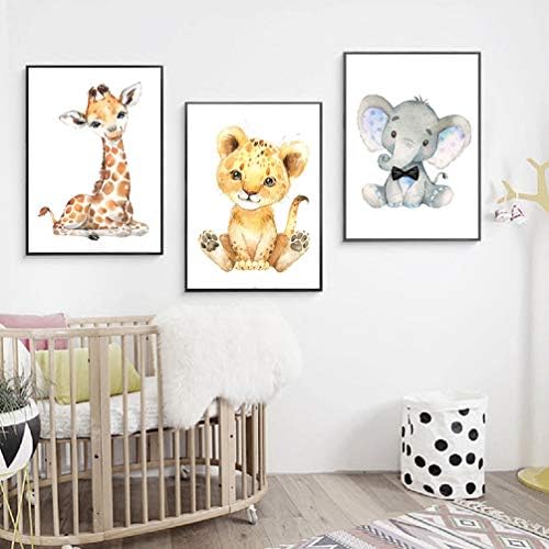 YOULIKE Украса на детската стая с изображение на Анимационни животни - 4 опаковки Тематични стенни рисунки за Детска