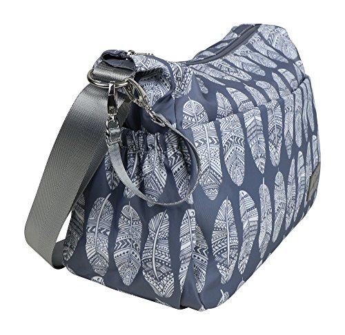 Чанта за памперси, чантата и Промяна на мат в един тон от най-високо качество на сивото найлон с 11 джобове, изолирани за бебешки