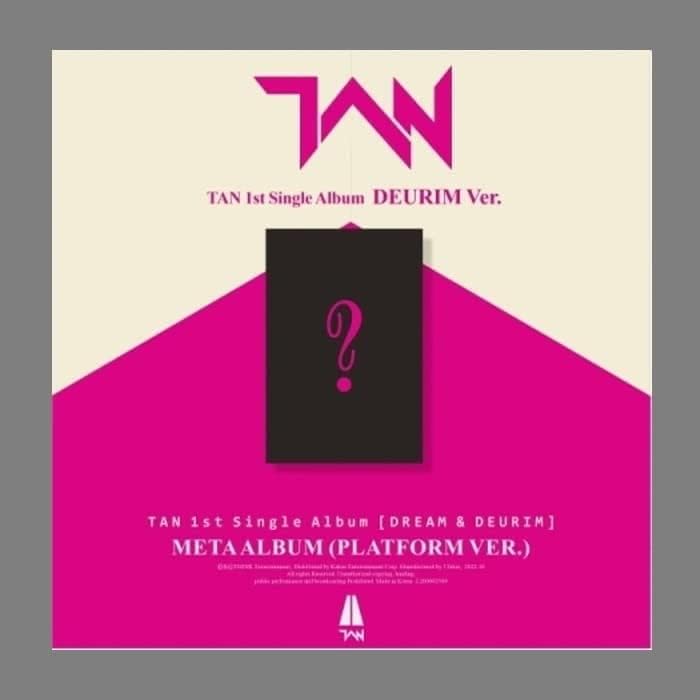 DREAM TAN & DEURIM 1st Single Album META Platform Версия DEURIM Държач за карти + Албум с фотокарточкой от PVC + Книжка