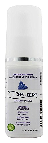 Напълно натурален Дезодорант-спрей Dr. Mist е без аромат, който съдържа само вода, сол и минерали от Мъртво море, Не съдържа