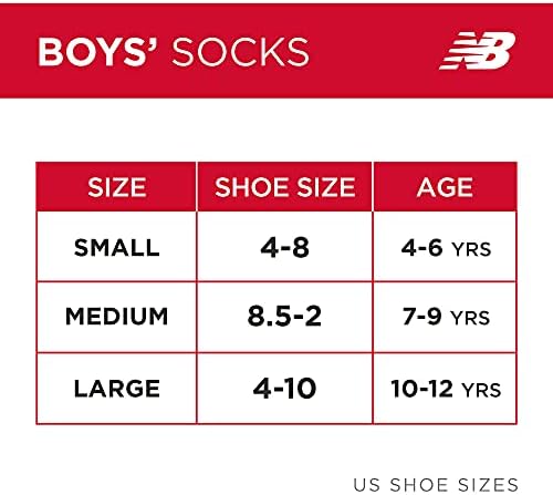 Чорапи за момчета New Balance Performance No Sweat с дълбоко деколте и супинатором (8 опаковки)