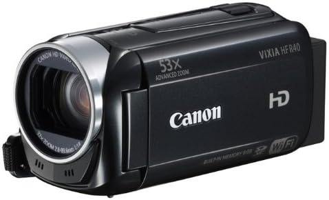 Видеокамера Canon VIXIA HF R40 HD с 53-кратно оптично увеличение, стабилизированным изображение, 8 GB Вградена